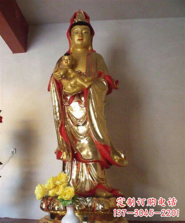 上海送子观音铜雕 (2)
