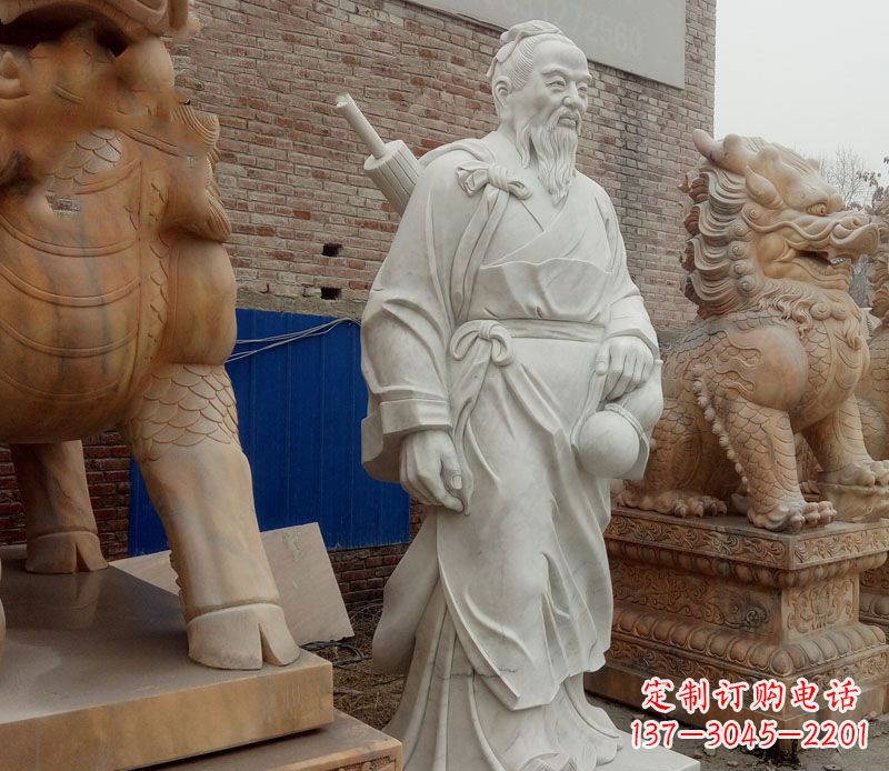 上海孙思邈大理石医学家石雕