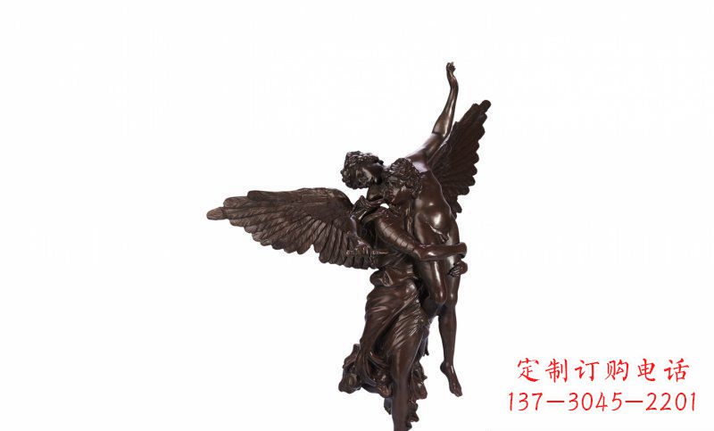 上海天使玻璃钢仿铜人物雕塑