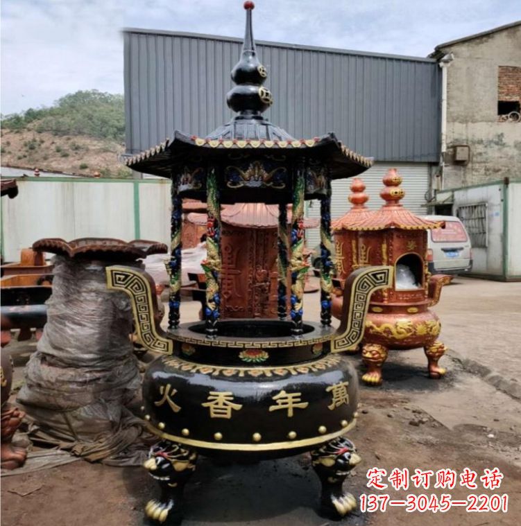 上海铁香炉铜雕