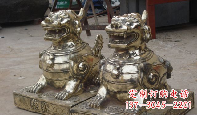 上海庭院招财貔貅动物铜雕