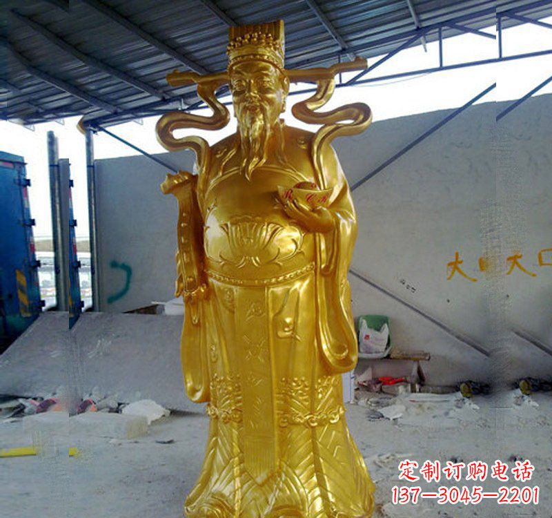 上海铜雕财神雕像