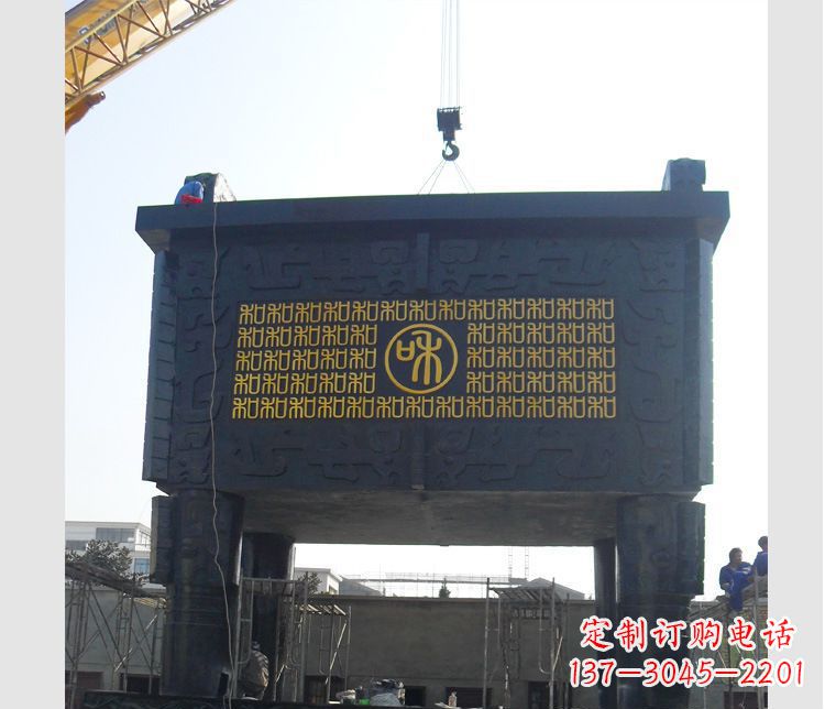上海铜雕大型鼎盛香炉