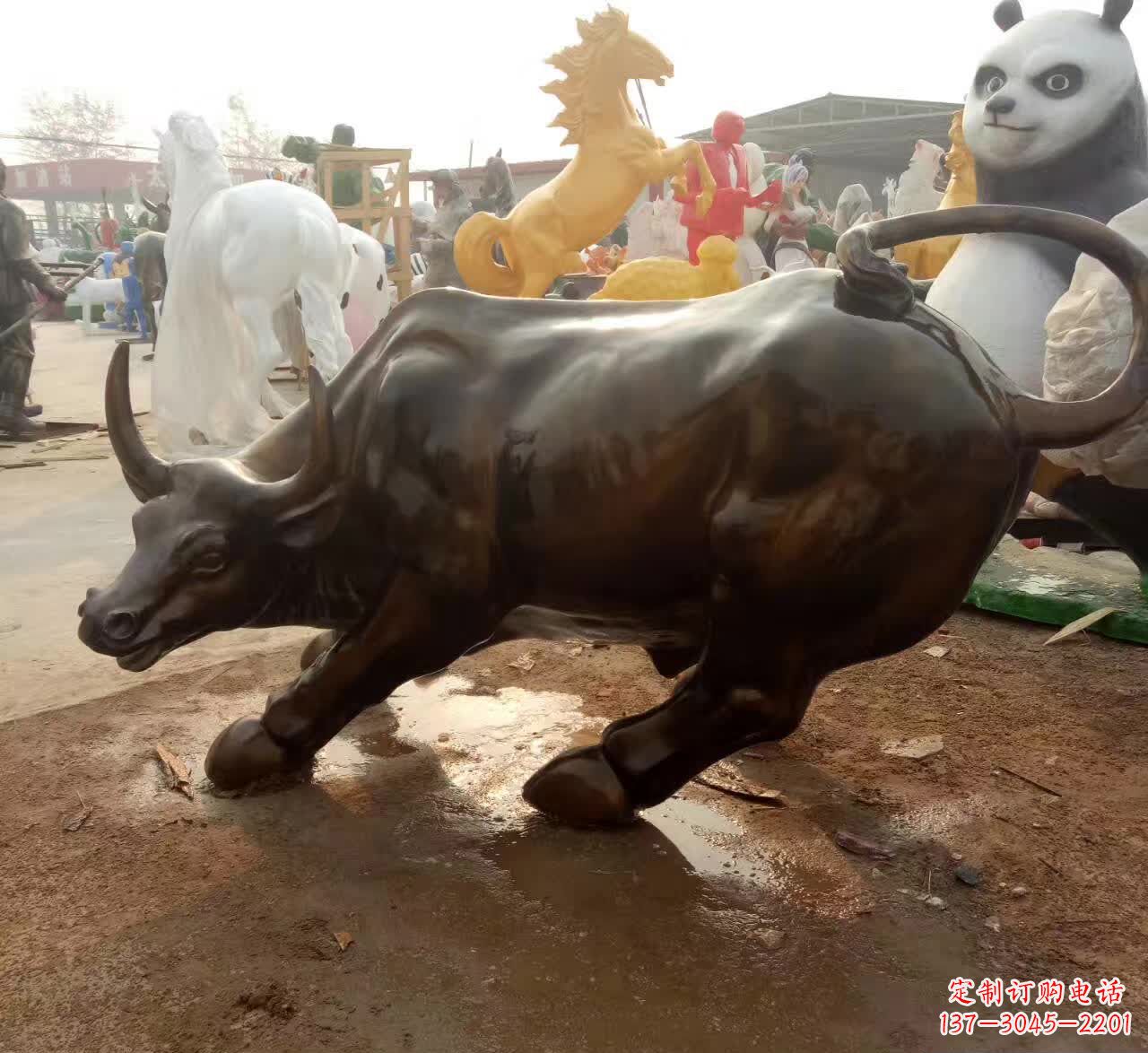 上海铜雕动物牛