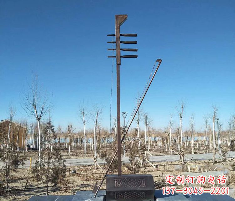 上海铜雕二胡景观雕塑