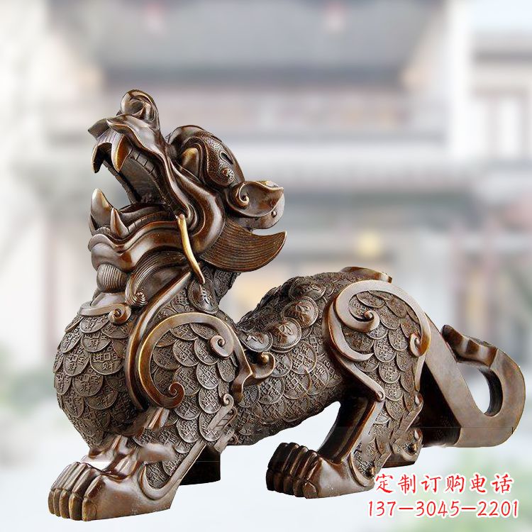 上海铜雕仿古辟邪貔貅