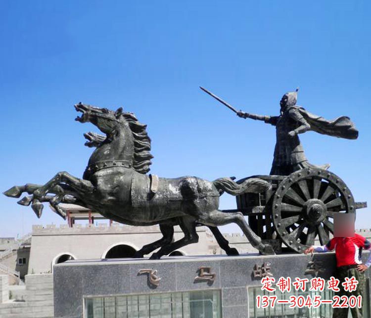 上海铜雕飞马战车