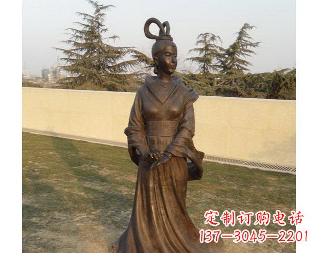 上海铜雕古代美女人物雕塑