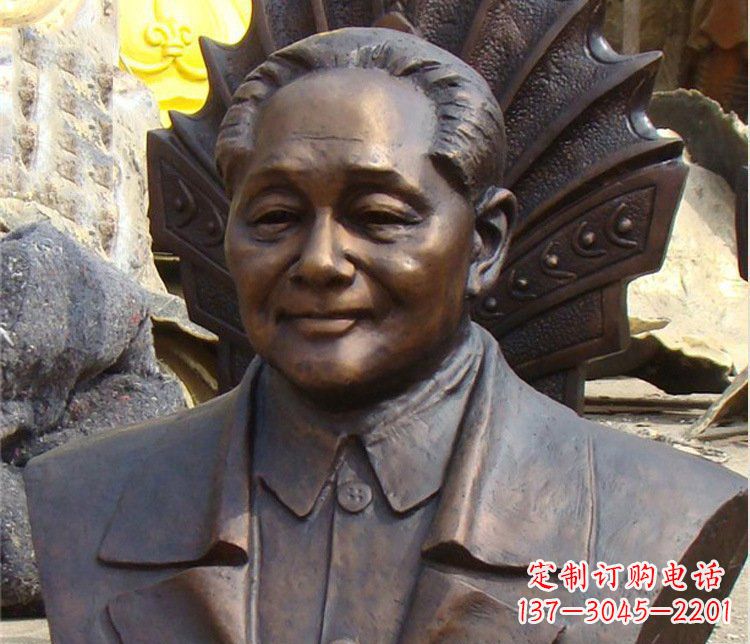 上海铜雕广场邓小平肖像雕塑