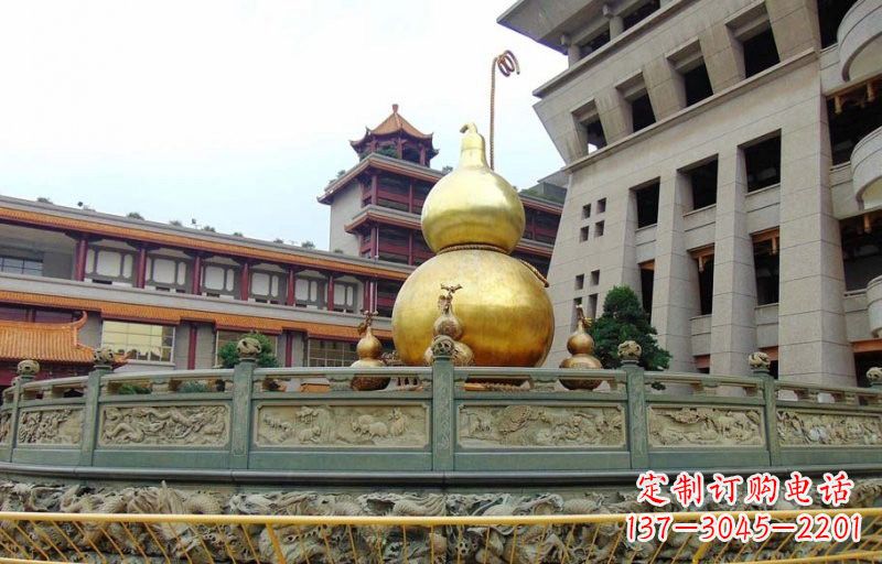 上海铜雕葫芦公园景观雕塑