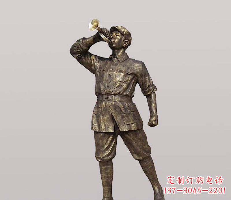 上海铜雕解放军战士