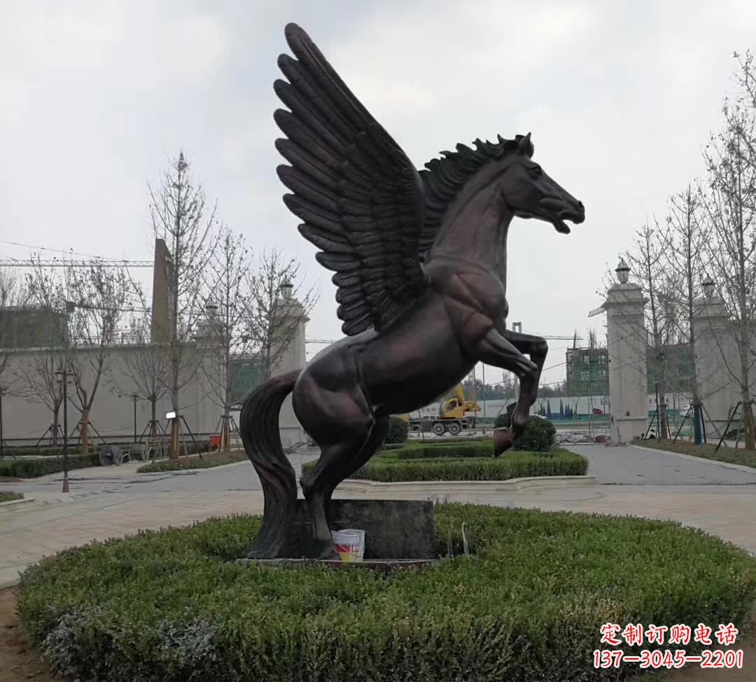 上海铜雕景观飞马