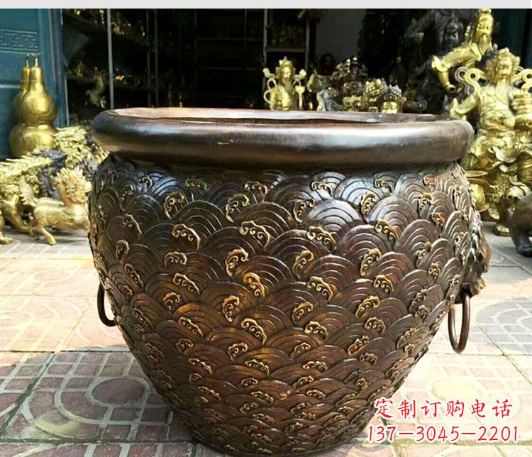 上海铜雕景观花盆