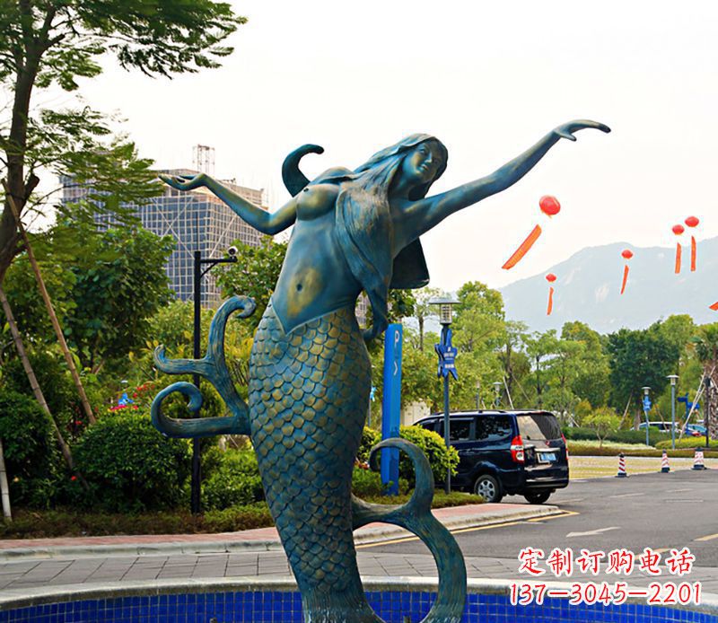 上海铜雕美人鱼