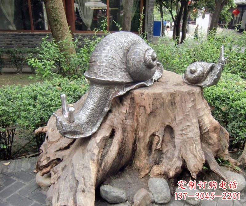 上海铜雕母子蜗牛