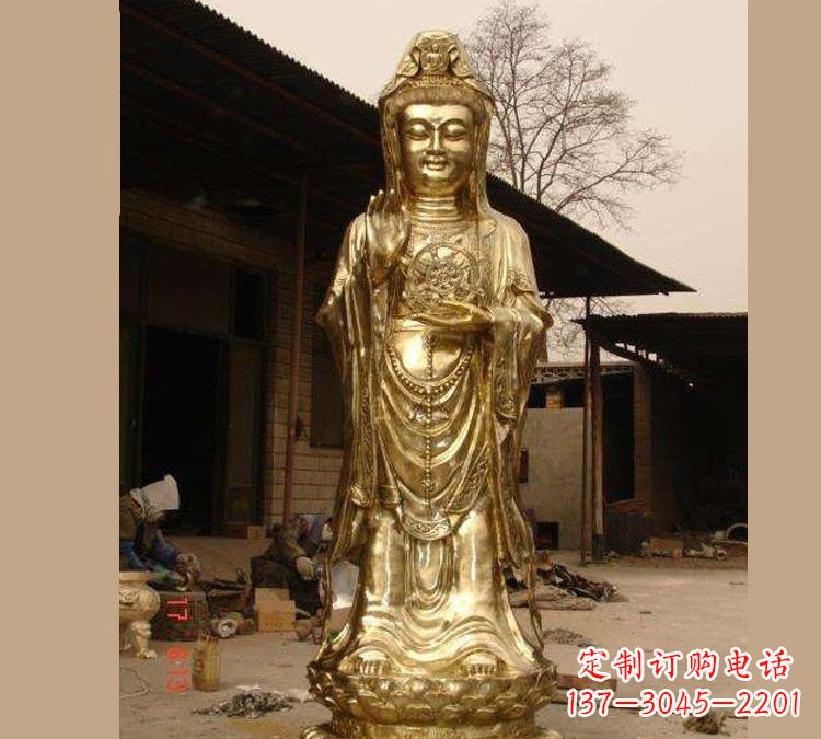上海铜雕南海观音