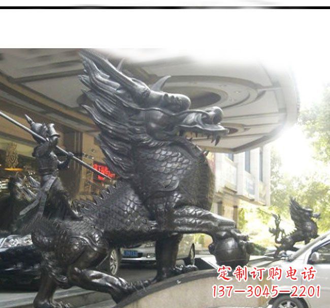 上海铜雕麒麟公司门口神兽雕塑