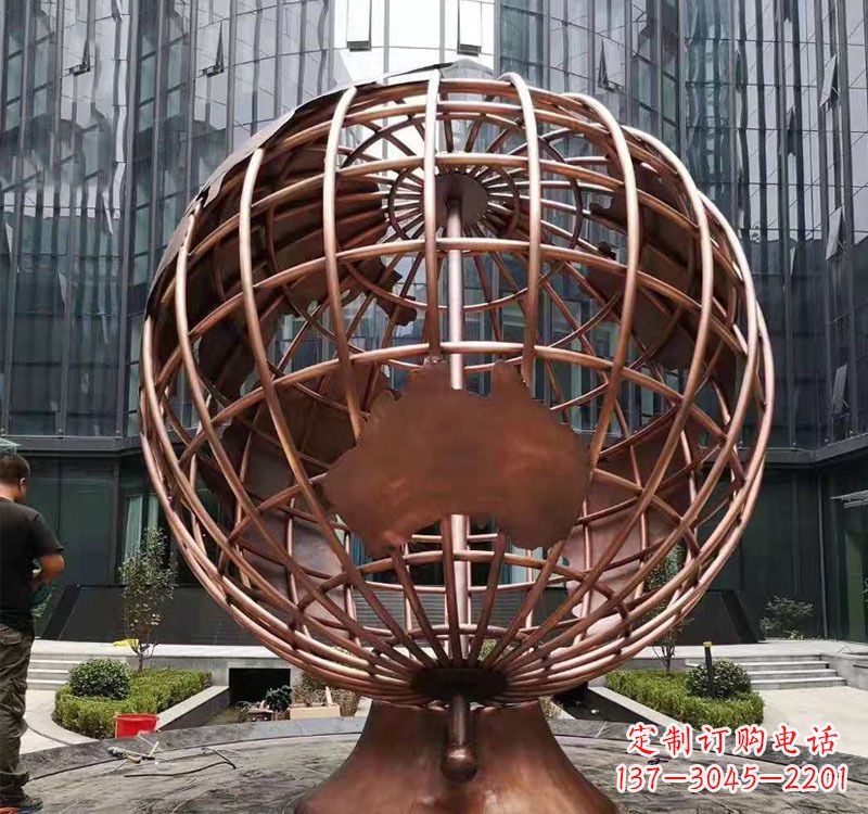 上海铜雕企业地球仪