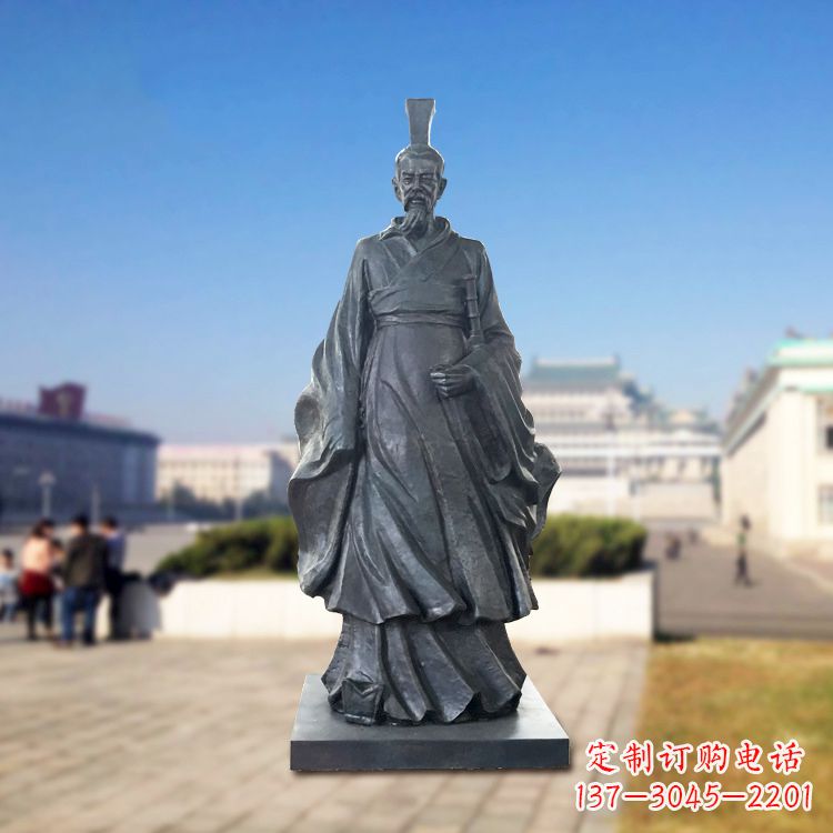 上海铜雕屈原塑像