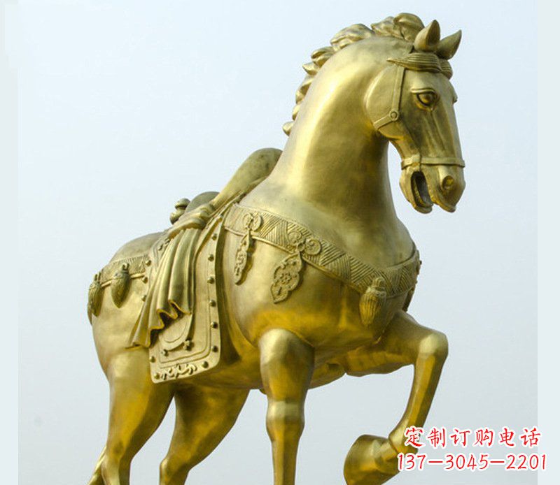 上海铜雕商场招财动物马雕塑