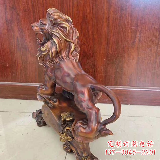上海铜雕狮子动物雕塑摆件