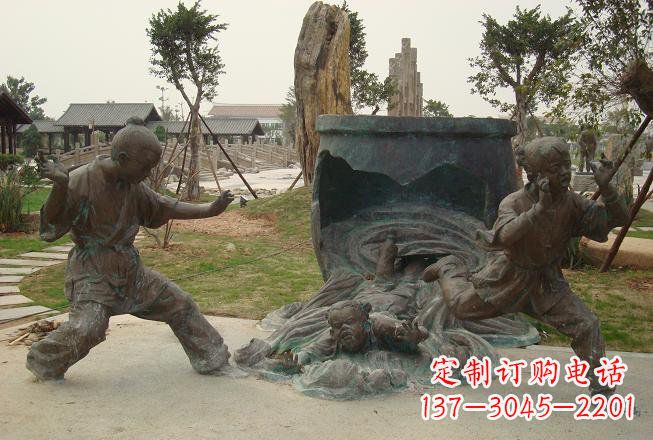 上海铜雕司马光砸缸