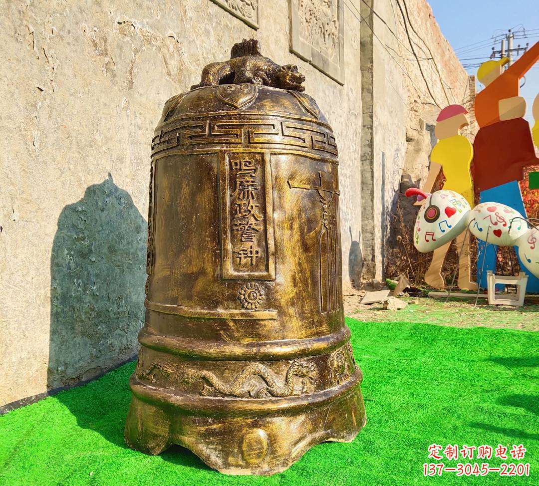 上海铜雕寺庙警钟雕塑摆件