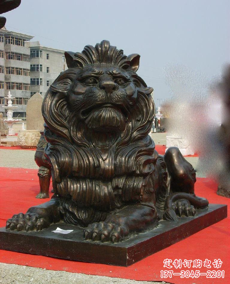 上海铜雕西洋狮子222