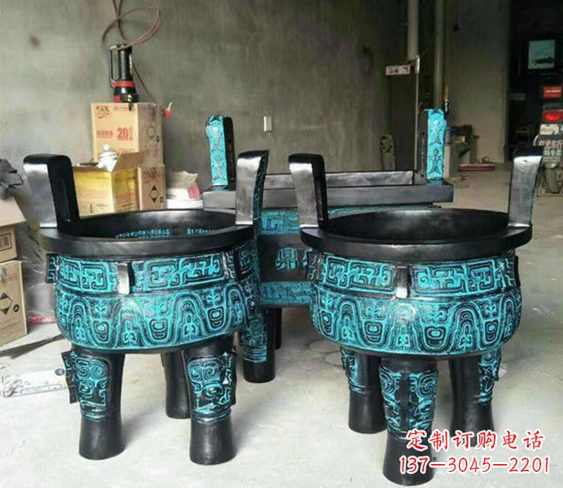 上海铜雕香炉寺庙香炉雕塑