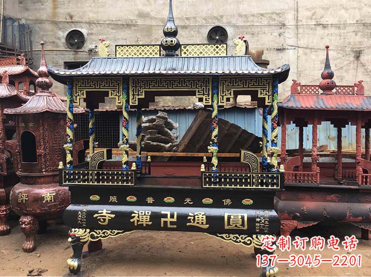上海铜雕像铁香炉