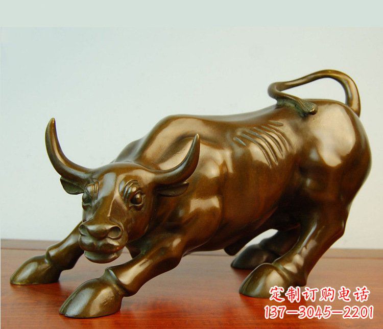 上海铜雕小区动物牛摆件