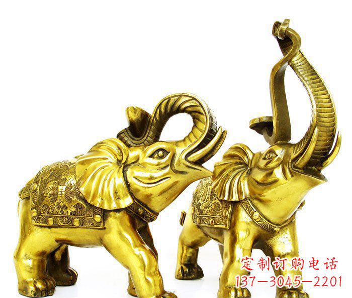 上海铜雕小象公园动物雕塑