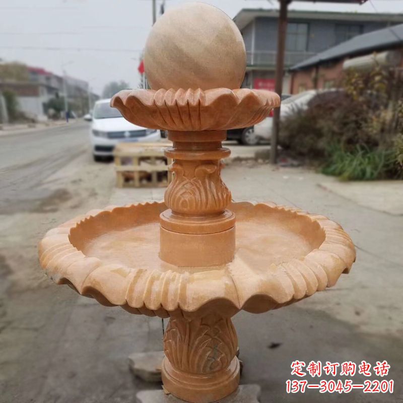 上海晚霞红风水球