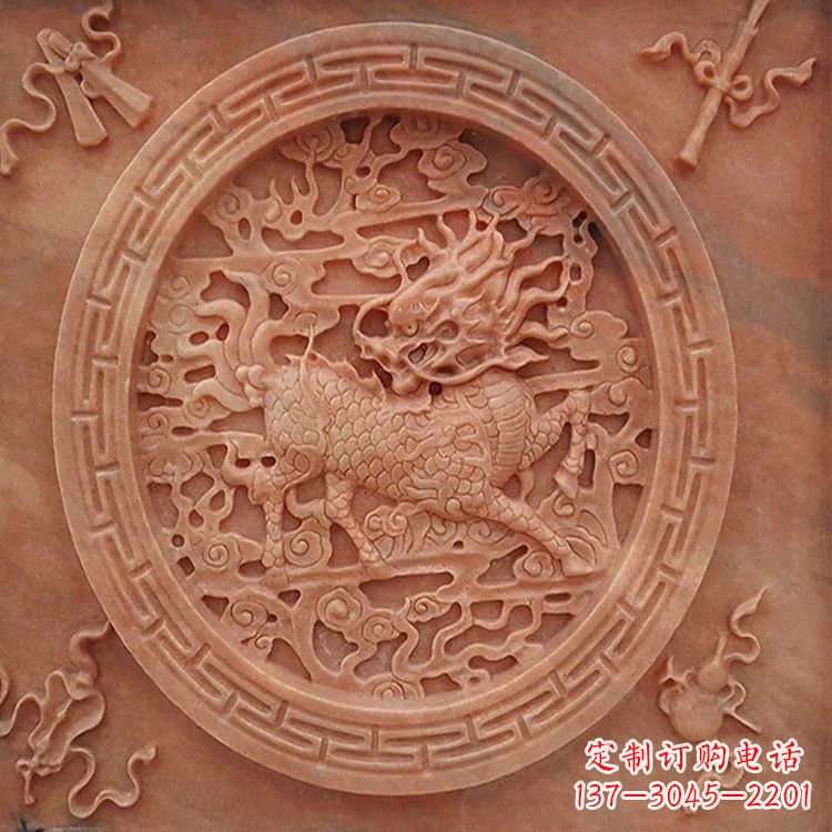 上海晚霞红麒麟建筑装饰壁画
