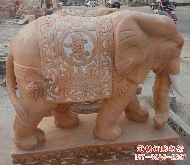 上海晚霞红如意动物大象