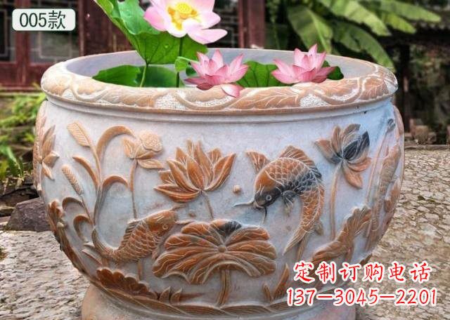 上海晚霞红水缸鱼缸雕塑