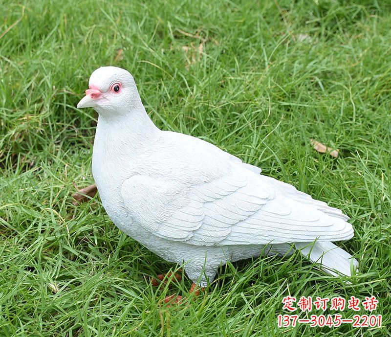 上海潍坊和平鸽雕塑女孩
