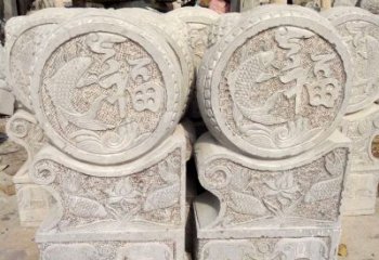 上海精美绝伦的金蟾蜍门墩雕塑