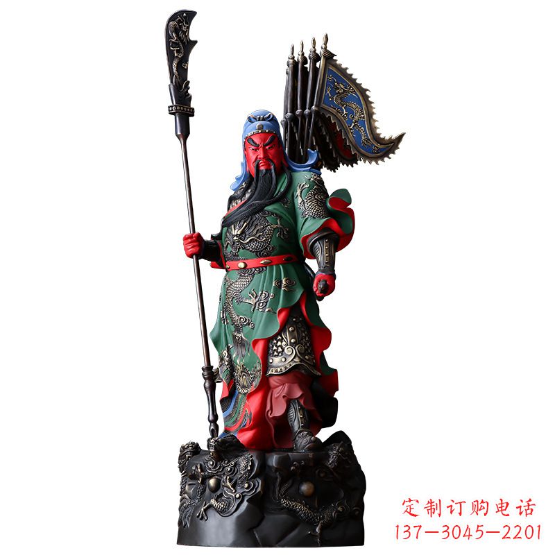 上海武财神关二爷雕塑