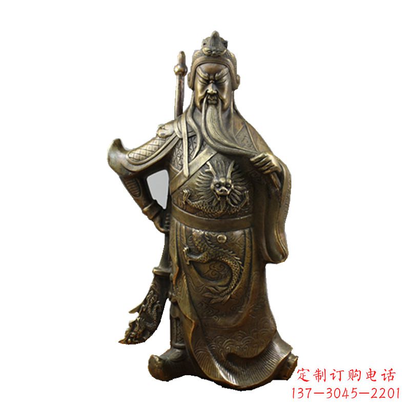 上海武财神关公风水铜雕