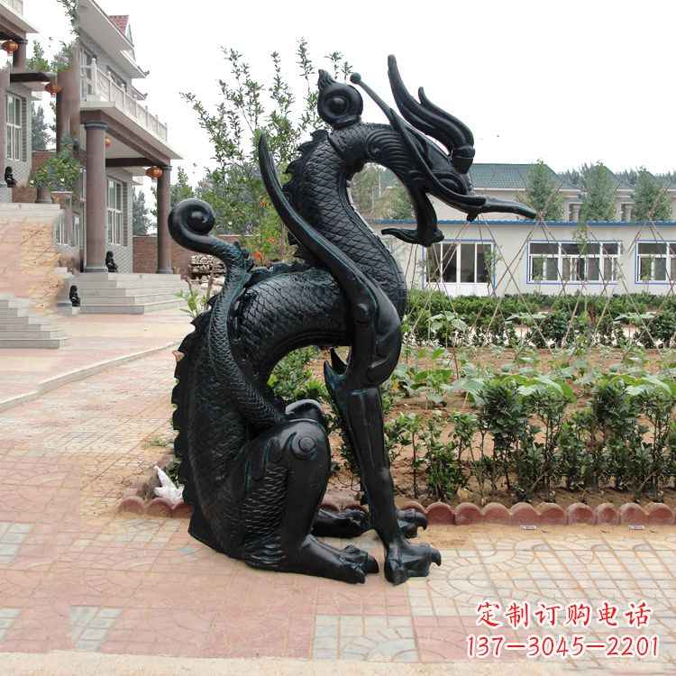 上海西方龙动物神兽雕塑