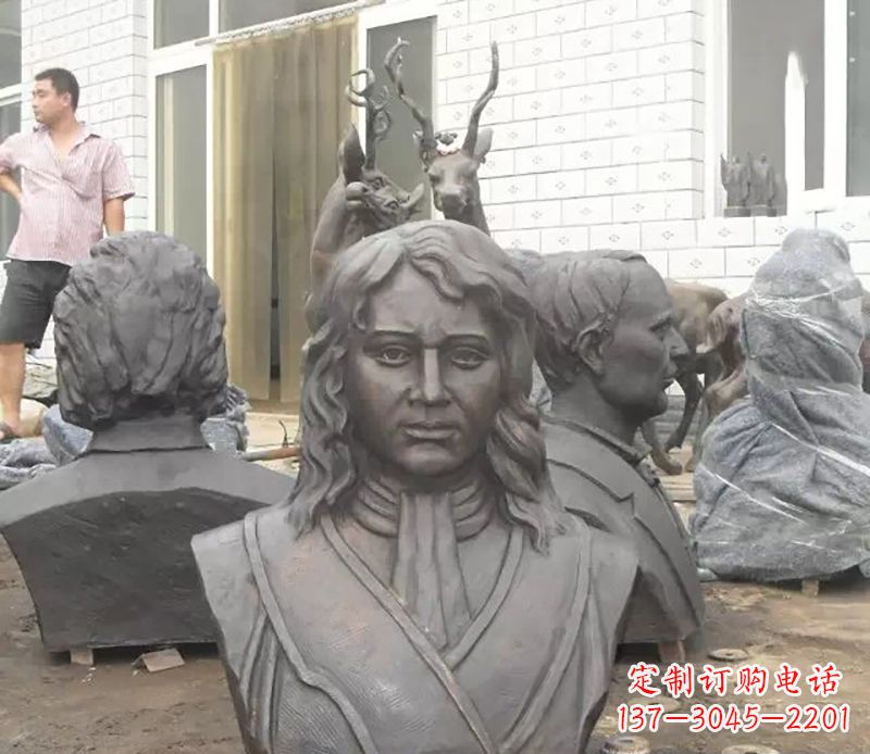 上海西方名人胸雕铜雕