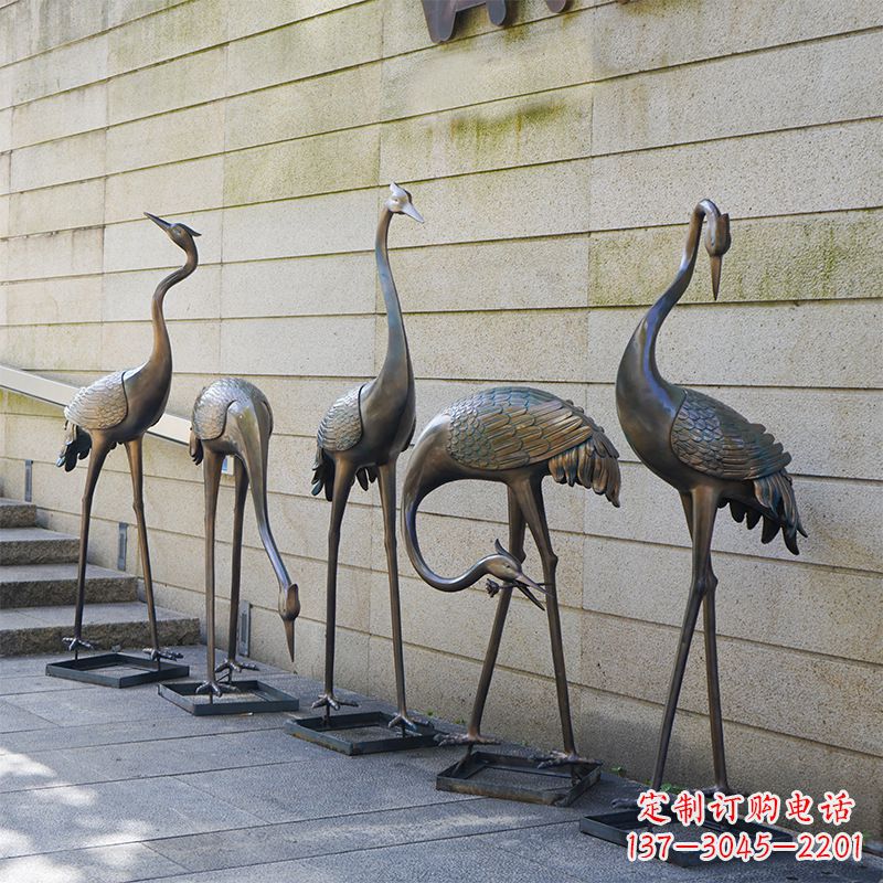上海仙鹤不锈钢雕塑