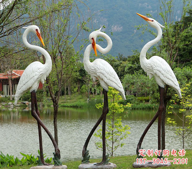 上海仙鹤的雕塑