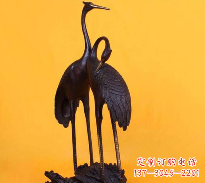 上海仙鹤雕塑铜