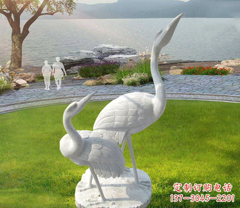 上海仙鹤石雕公园动物雕塑