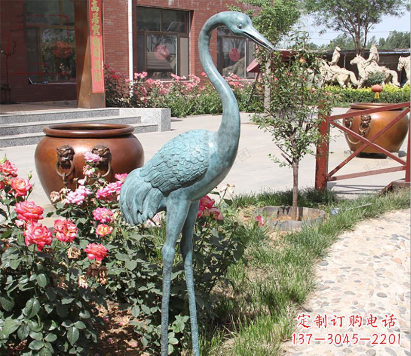 上海仙鹤铜雕