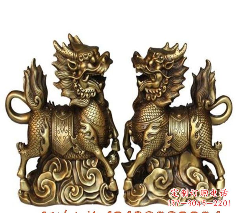 上海祥云麒麟铜雕