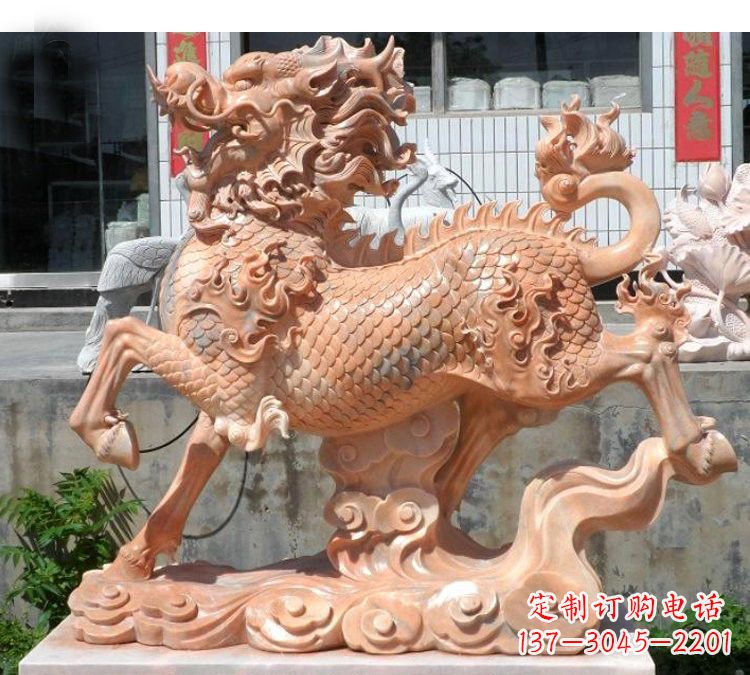 上海祥云麒麟石雕