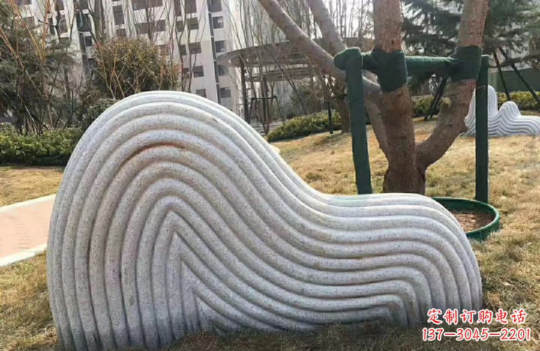 上海小区大理石纹理假山雕塑